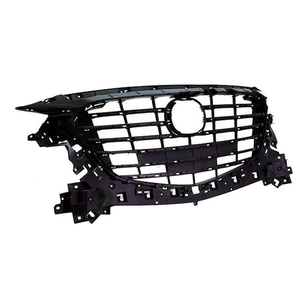 2017-2018 Mazda 3 Grille Matte-Black Mexico Built Without Emblem Base For Use With Additional Moulding Sdn/Hb – Side View (MA1200213)
