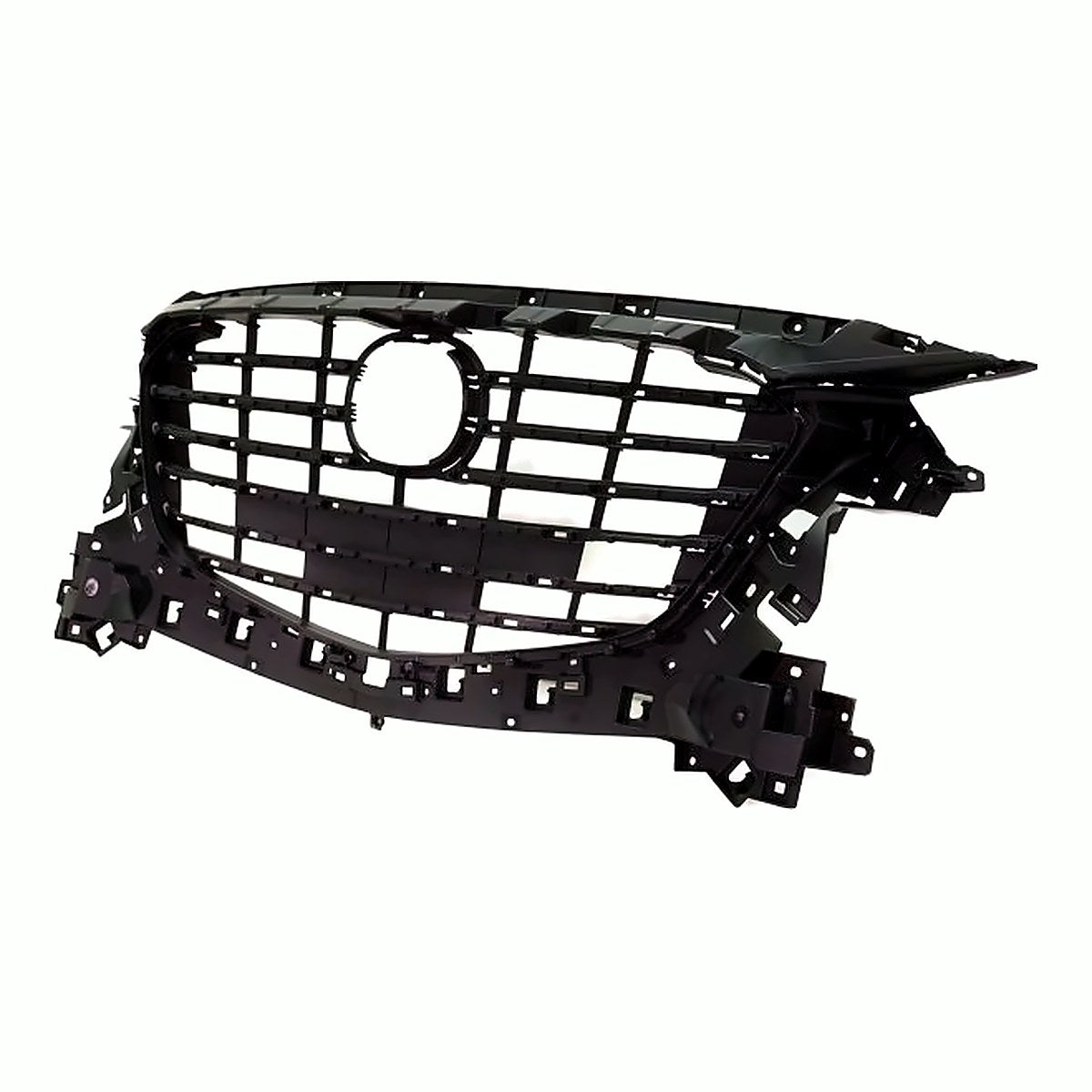 2017-2018 Mazda 3 Grille Matte-Black Mexico Built Without Emblem Base For Use With Additional Moulding Sdn/Hb – Side View (MA1200213)