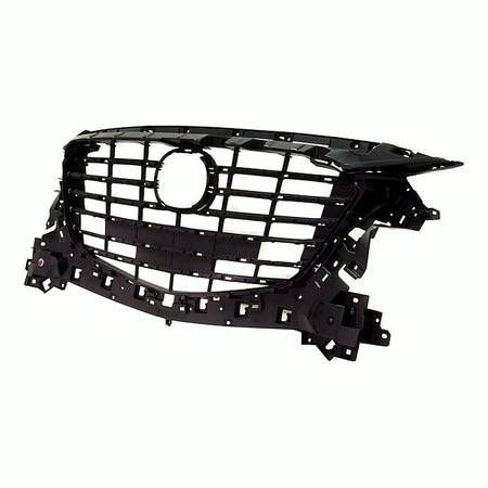 2017-2018 Mazda 3 Grille Matte-Black Mexico Built Without Emblem Base For Use With Additional Moulding Sdn/Hb – Side View (MA1200213)