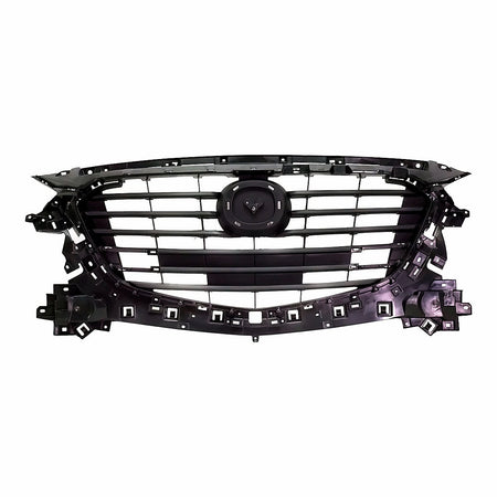 2017-2018 Mazda 3 Grille Matte-Black Mexico Built With Emblem Base For Use With Additional Moulding Sdn/Hb – Front View (MA1200216)