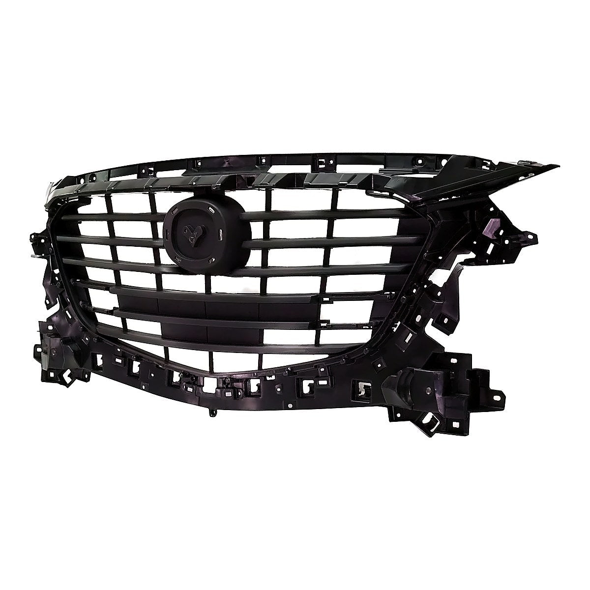 2017-2018 Mazda 3 Grille Matte-Black Mexico Built With Emblem Base For Use With Additional Moulding Sdn/Hb – Side View (MA1200216)