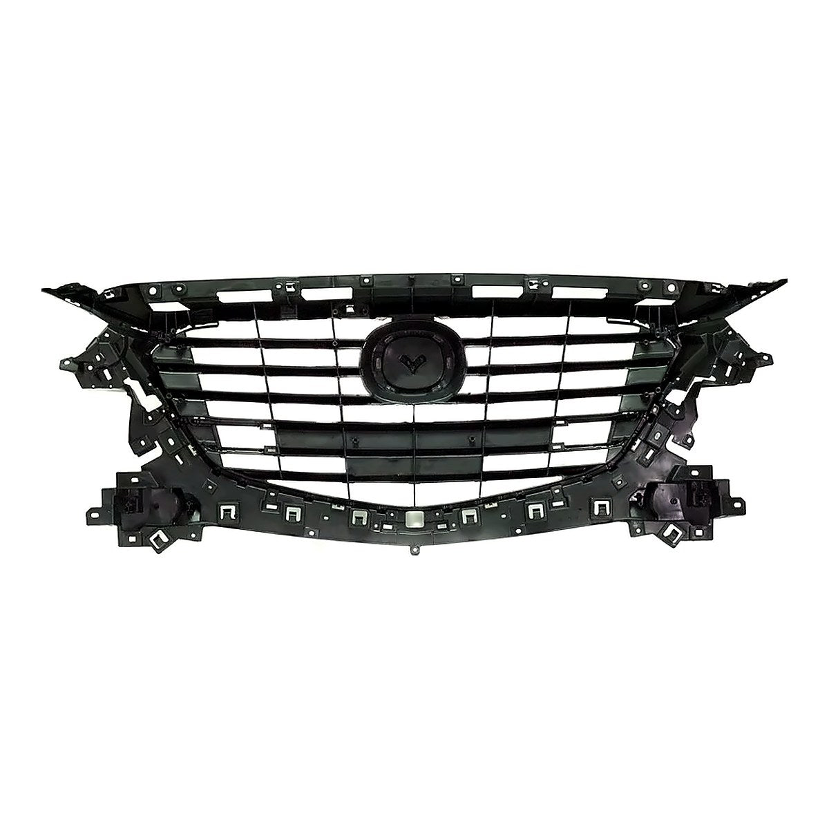 2017-2018 Mazda 3 Grille Matte-Black Mexico Built With Emblem Base For Use With Additional Moulding Sdn/Hb – Back View (MA1200216)