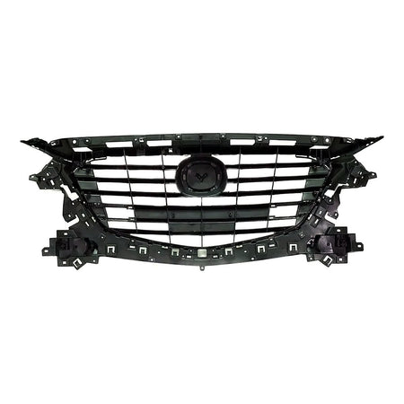 2017-2018 Mazda 3 Grille Matte-Black Mexico Built With Emblem Base For Use With Additional Moulding Sdn/Hb – Back View (MA1200216)
