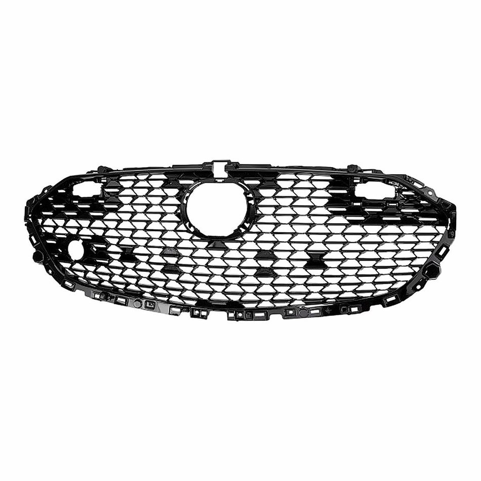 2019-2025 Mazda 3 Grille Front Gloss Black Finish Japan Bult Sdn – Front View (MA1200220)