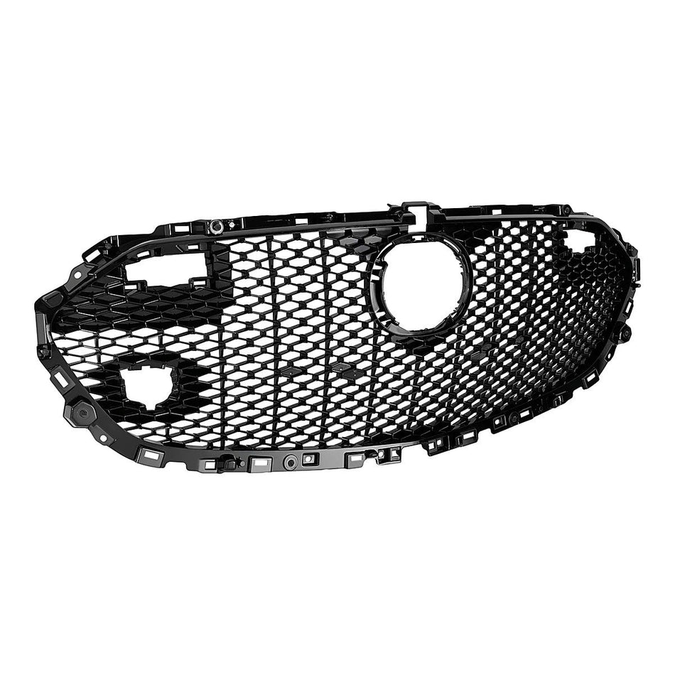 2019-2025 Mazda 3 Grille Front Bright Black Finish Hb Model – Side View (MA1200221)