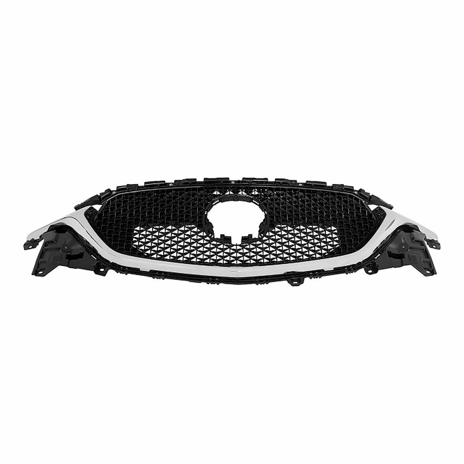 2019-2021 Mazda Cx5 Grille Front Ptd Black Mesh With Chrome Molding / Camera/ Adaptive Cruise – Front View (MA1200222)