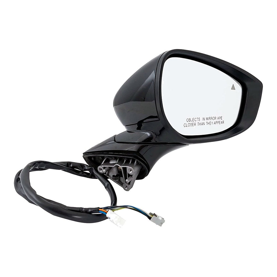 2019-2025 Mazda Mazda 3 Sport Door Mirror Passenger Side - side angle, Part MA1321240