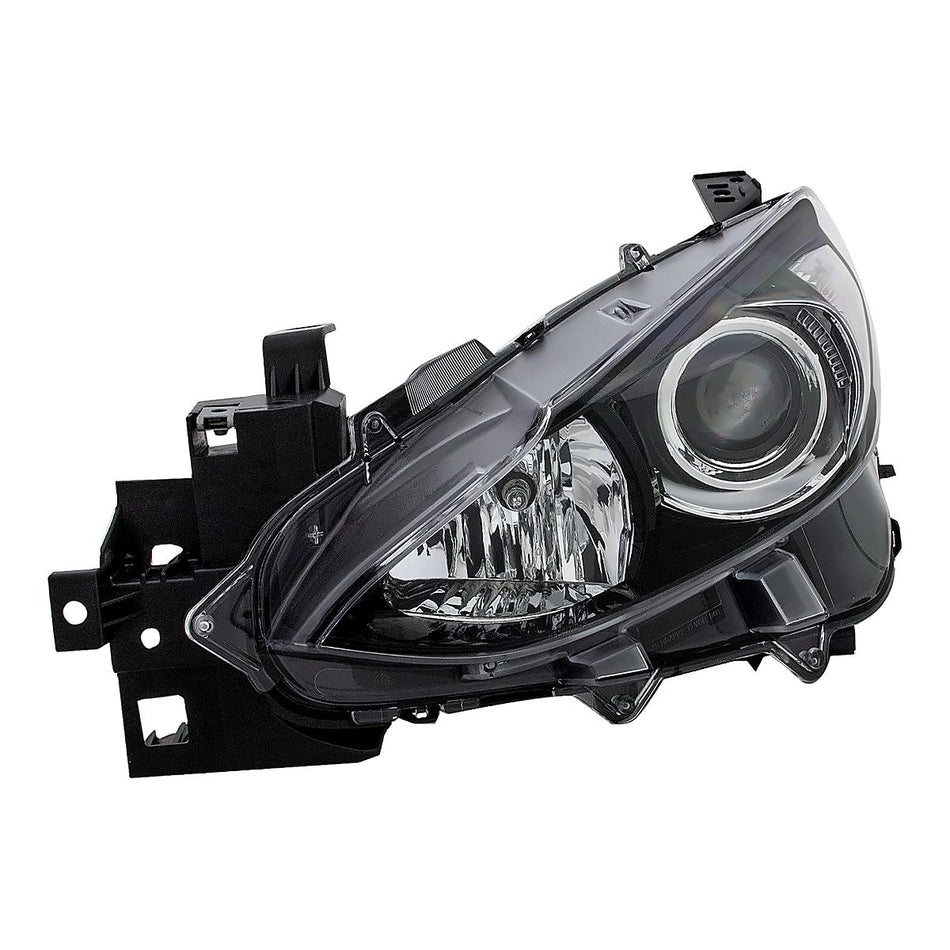 2014-2016 Mazda Mazda 3 Sport Headlight Driver Side - side angle, Part MA2502144