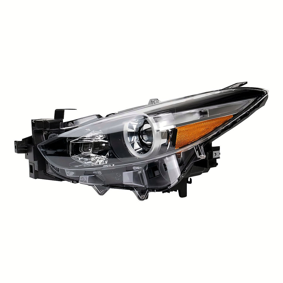 2017-2018 Mazda Mazda 3 Sport Headlight Driver Side - side angle, Part MA2502149
