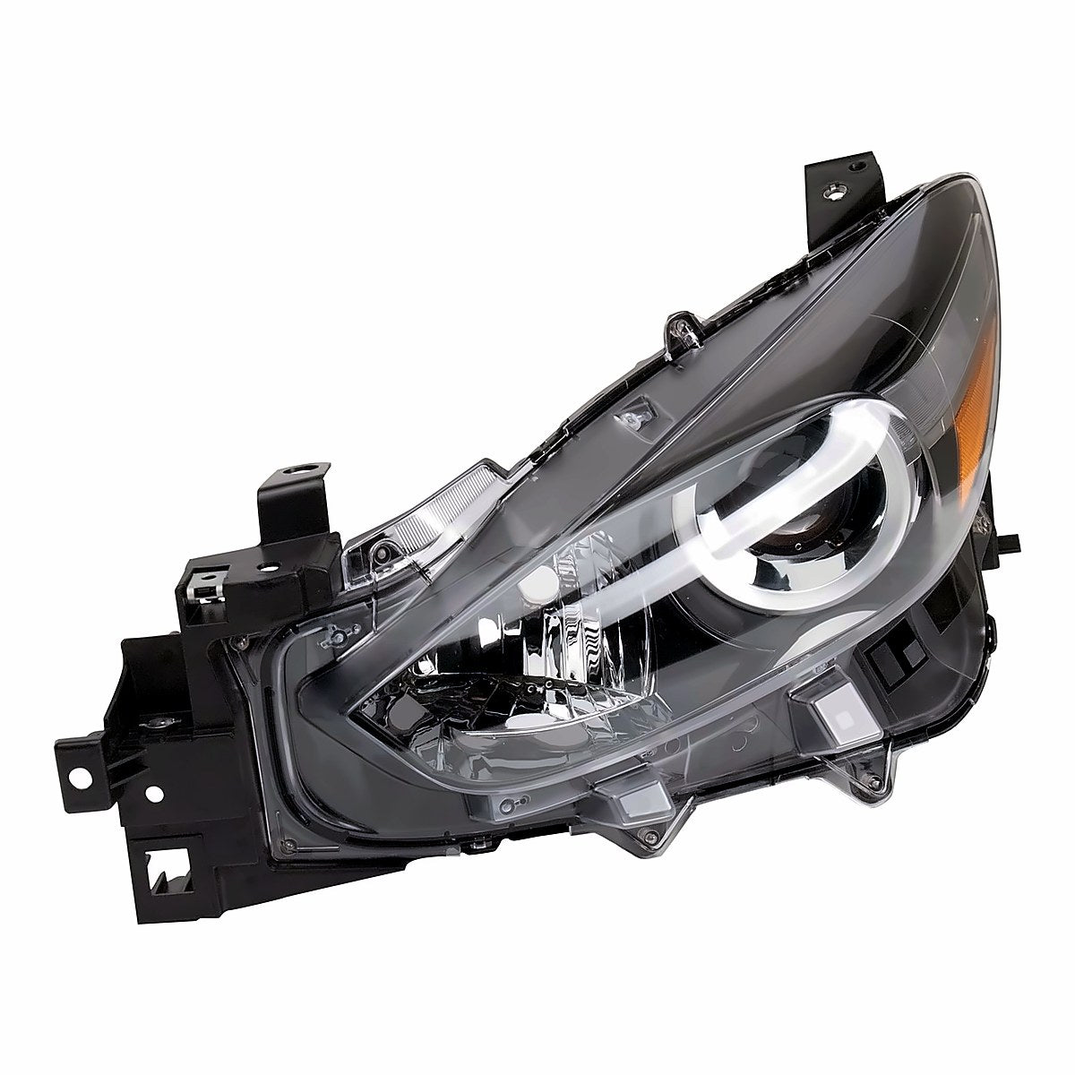 2017-2018 Mazda 3 Headlight Driver Side Halogen Japan Built – Angle View (MA2502149)