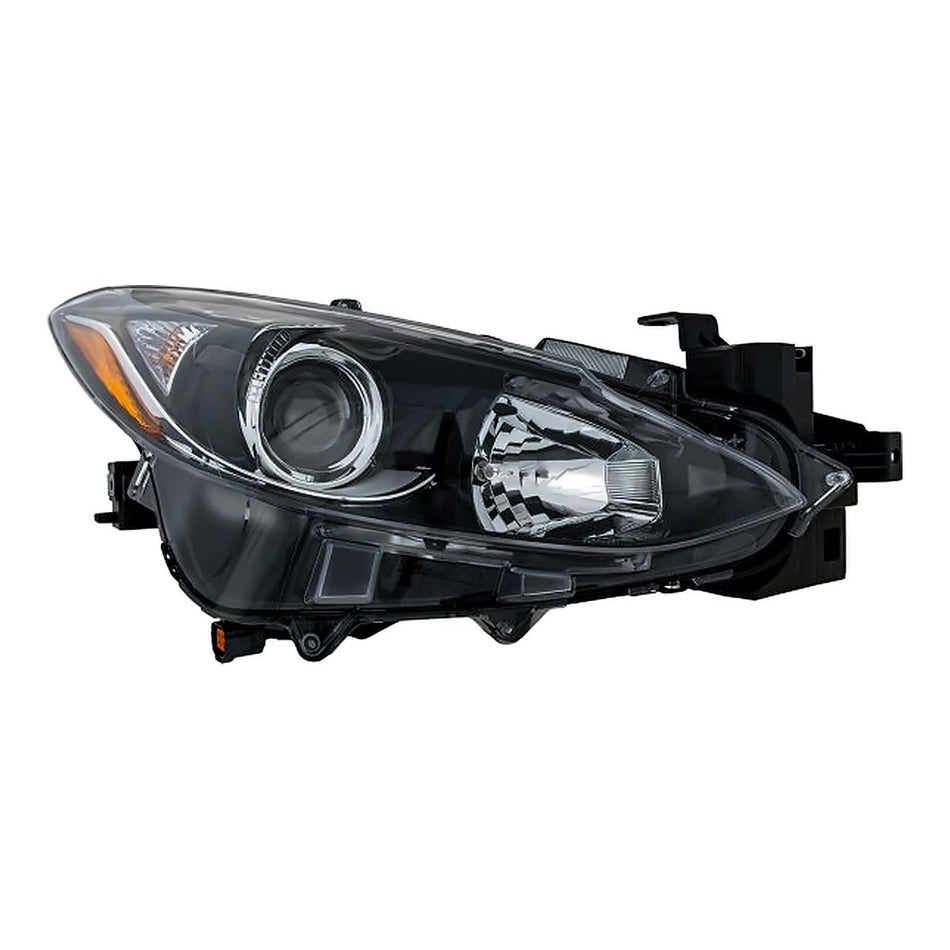 2014-2016 Mazda Mazda 3 Sport Headlight Passenger Side - side angle, Part MA2503144