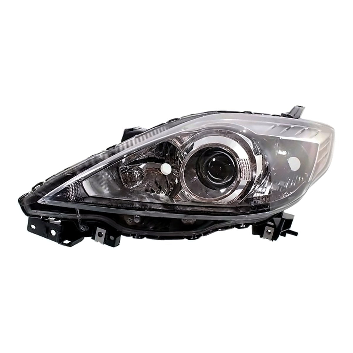 2008-2009 Mazda 5 Headlight Driver Side Halogen Black Bezel – Front View (MA2518128)