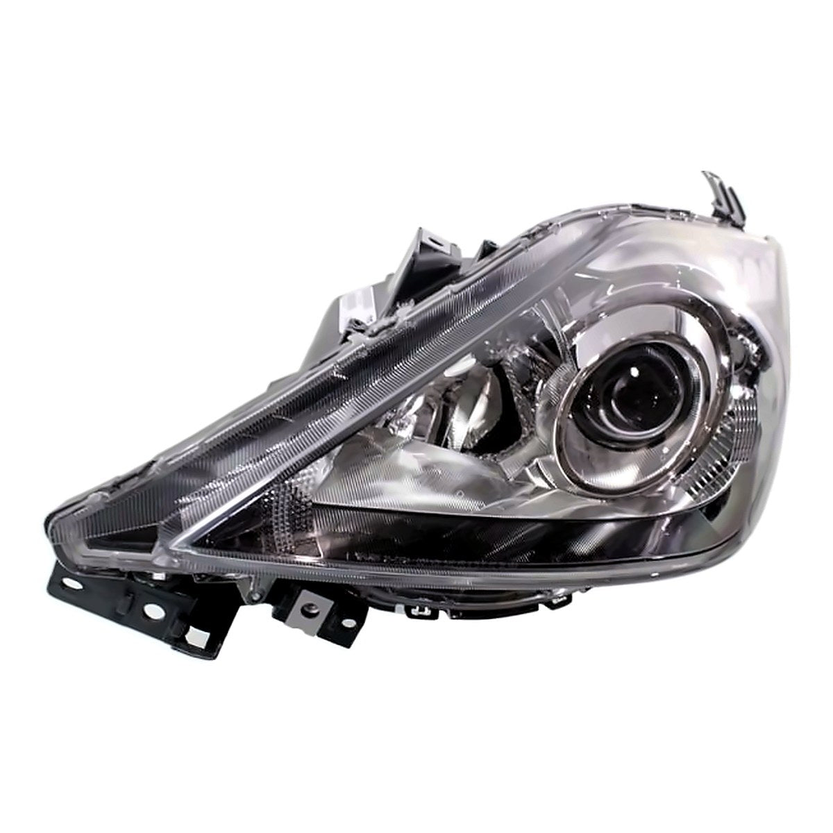 2008-2009 Mazda 5 Headlight Driver Side Halogen Black Bezel – Angle View (MA2518128)