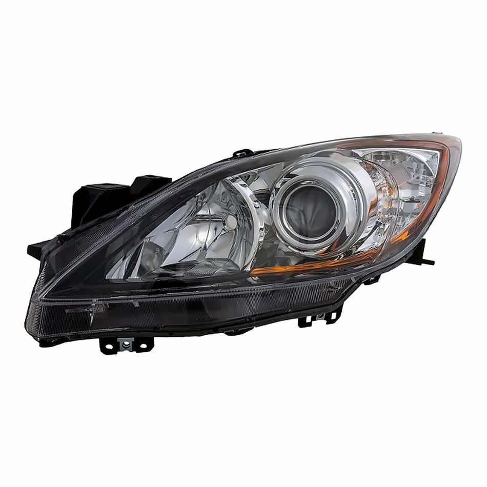 2010-2013 Mazda 3 Headlight Driver Side Halogen Without Sky Activ Pkg – Side View (MA2518130)