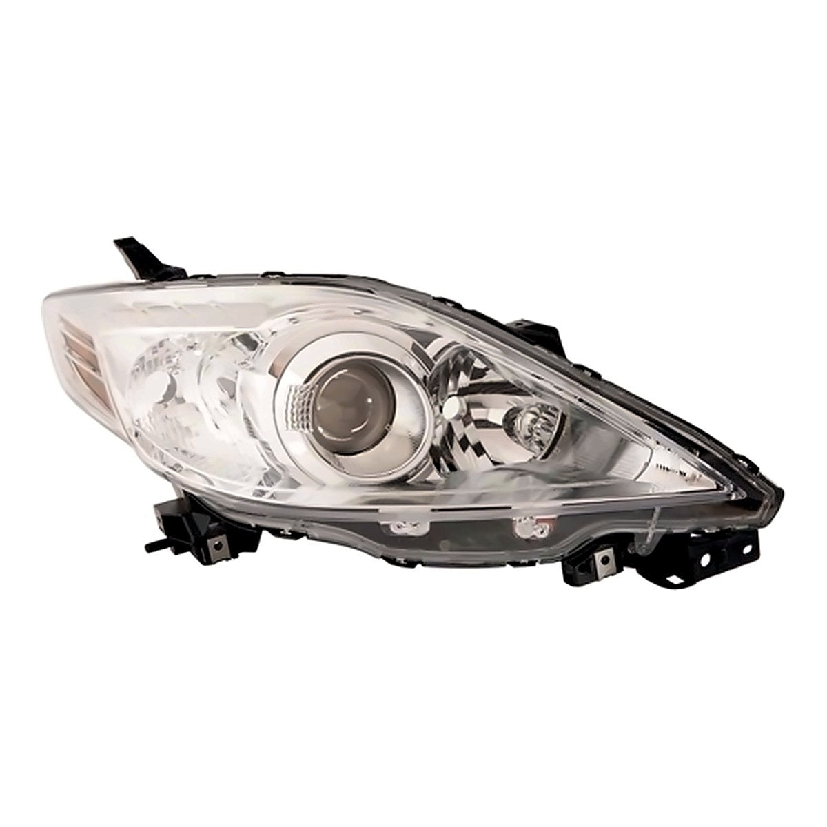 2008-2010 Mazda 5 Headlight Passenger Side Halogen With Chrome Bezel – Front View (MA2519124)