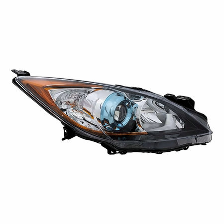 2012-2013 Mazda 3 Headlight Passenger Side Halogen (6 Speed With Blue Projector Bezel) – Front View (MA2519143)