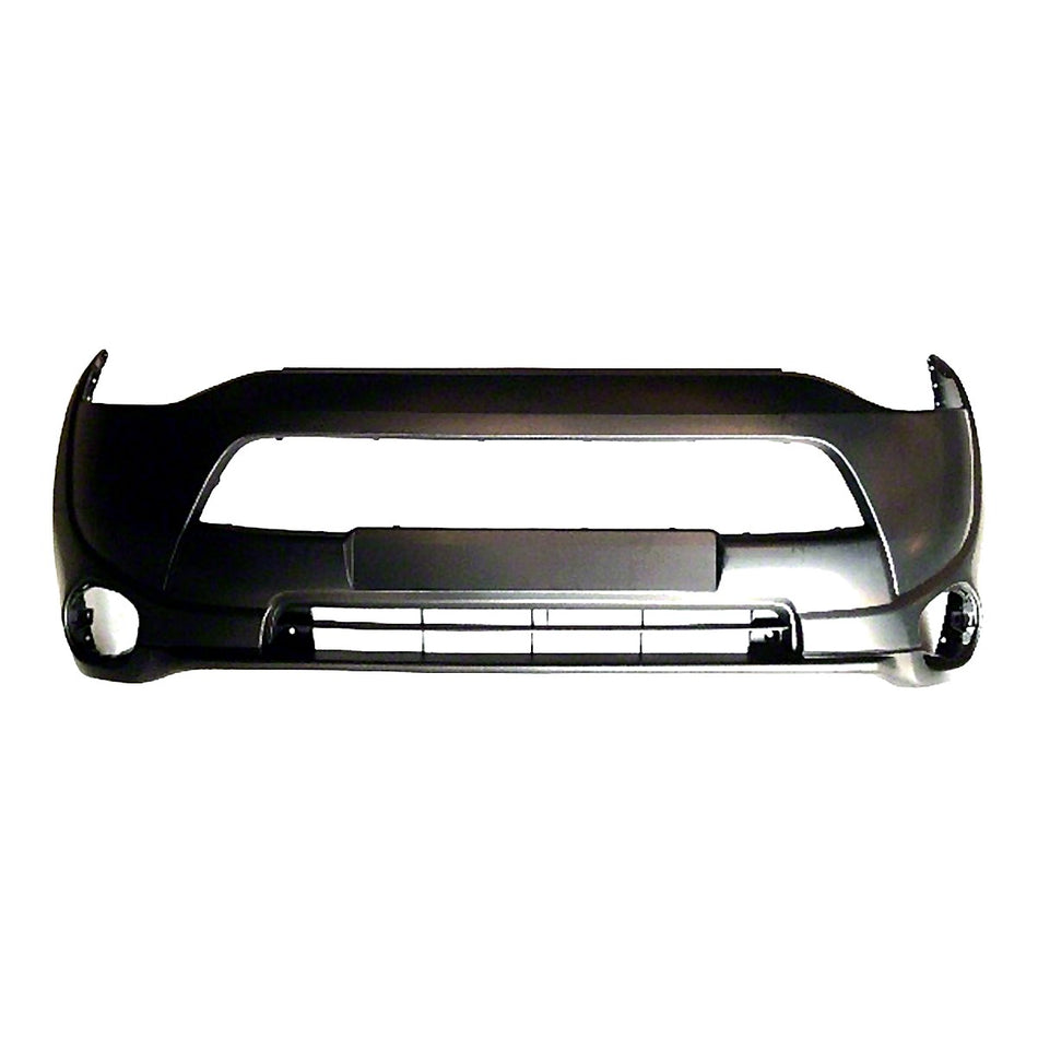 2014-2015 Mitsubishi Outlander Bumper Front Primed Without Wheel Lip Molding Hole Exclude Sport Model_MI1000336