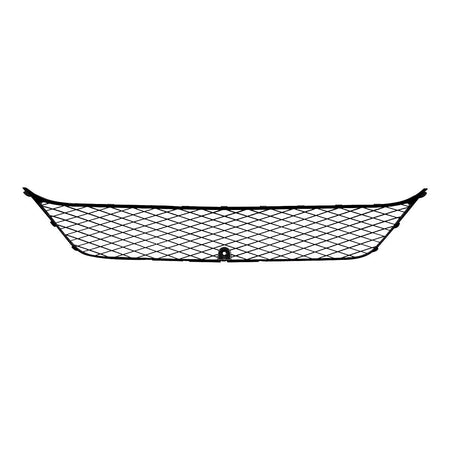 2007-2009 Mitsubishi Outlander Grille Lower (Matt-Black) Plastic – Back View (MI1036100)
