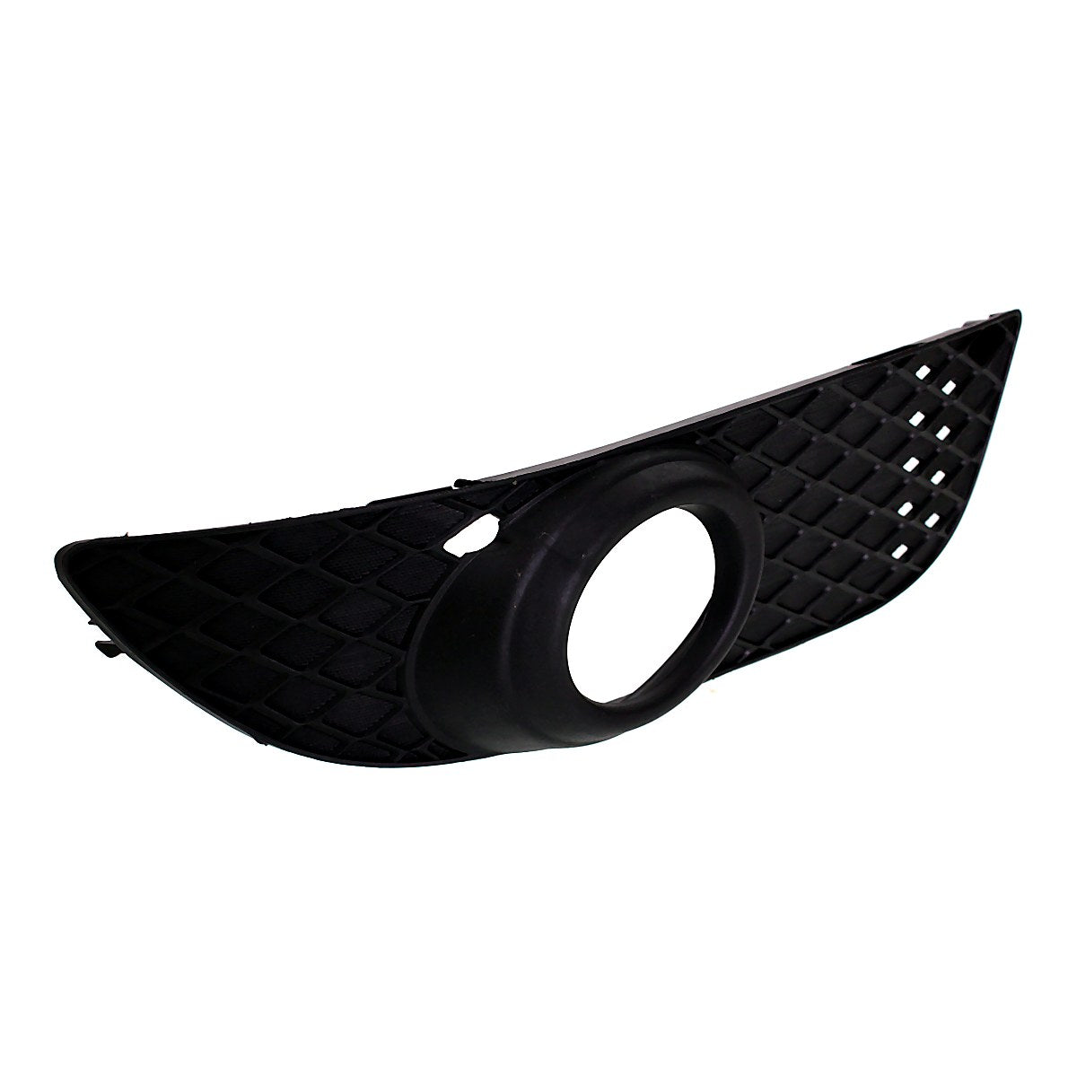 2008-2015 Mitsubishi Lancer Fog Light Cover Front Passenger Side Matte-Black With Fog Light Hole (Bezel) – Side View (MI1039107)