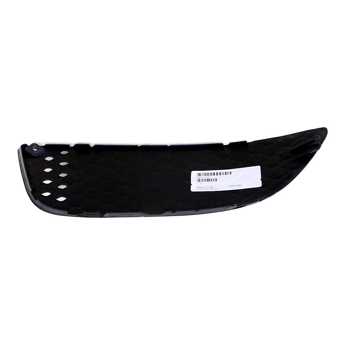 2008-2015 Mitsubishi Lancer Fog Light Cover Front Passenger Side Matte-Black Without Fog Light Hole – Back View (MI1039108)