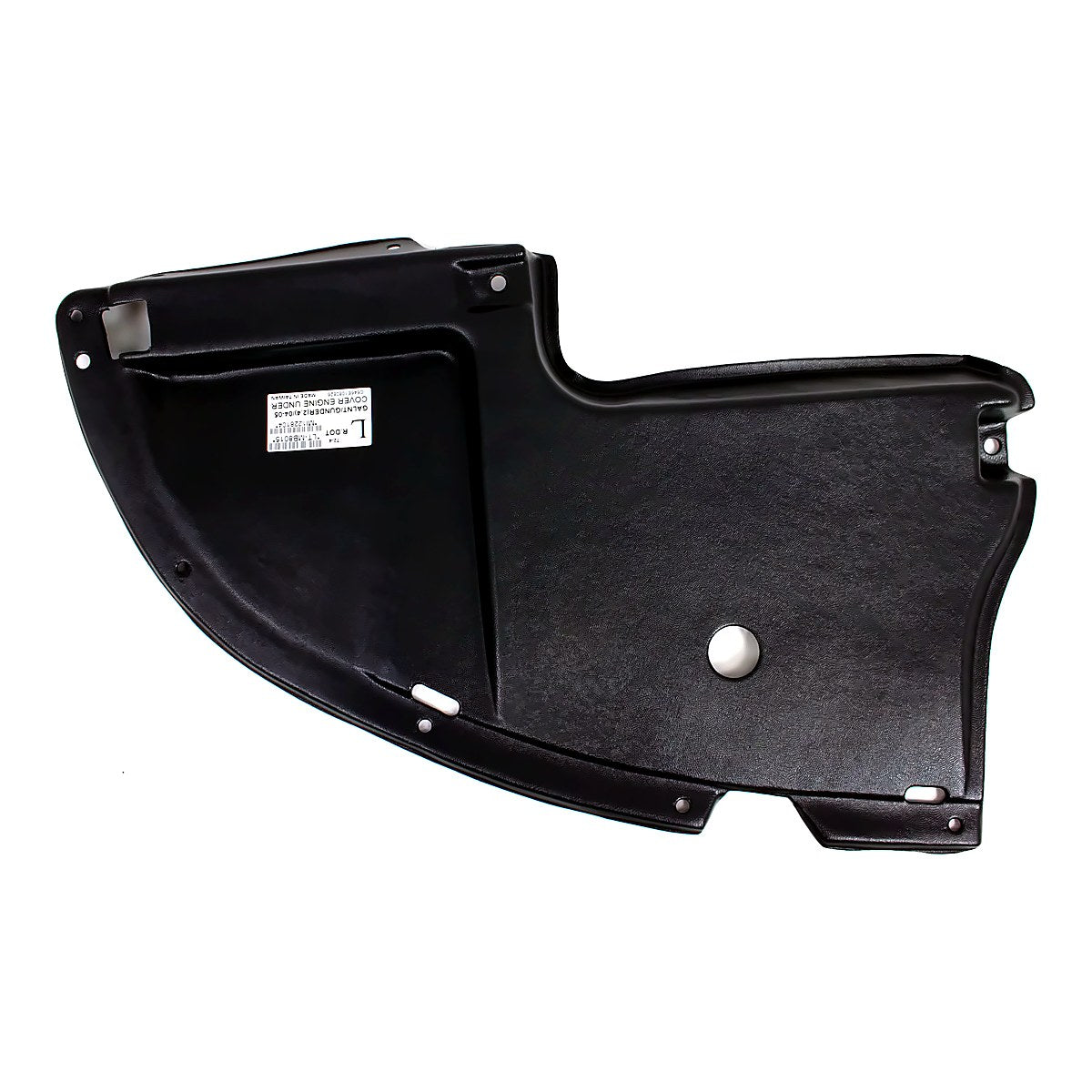 2004-2011 Mitsubishi Galant Engine Splash Shield Driver Side Expt Ralliart Model – Back View (MI1228104)