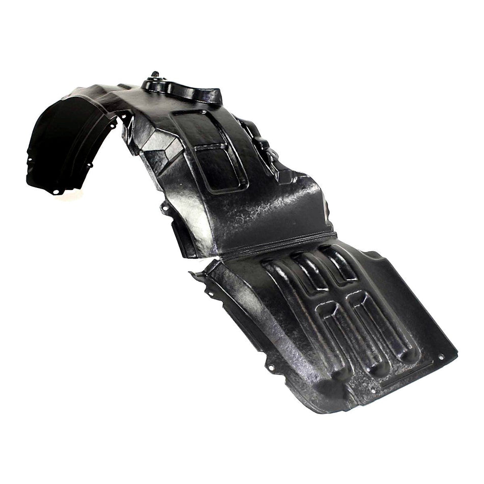 2007-2012 Mitsubishi Eclipse Spyder Convertible Fender Liner Front Passenger Side - side angle, Part MI1251107