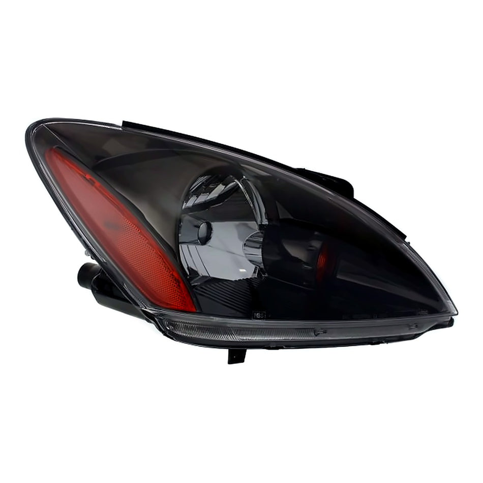 2004-2006 Mitsubishi Lancer Headlight Passenger Side Black Bezel For Ralliart Model – Side View (MI2503135)