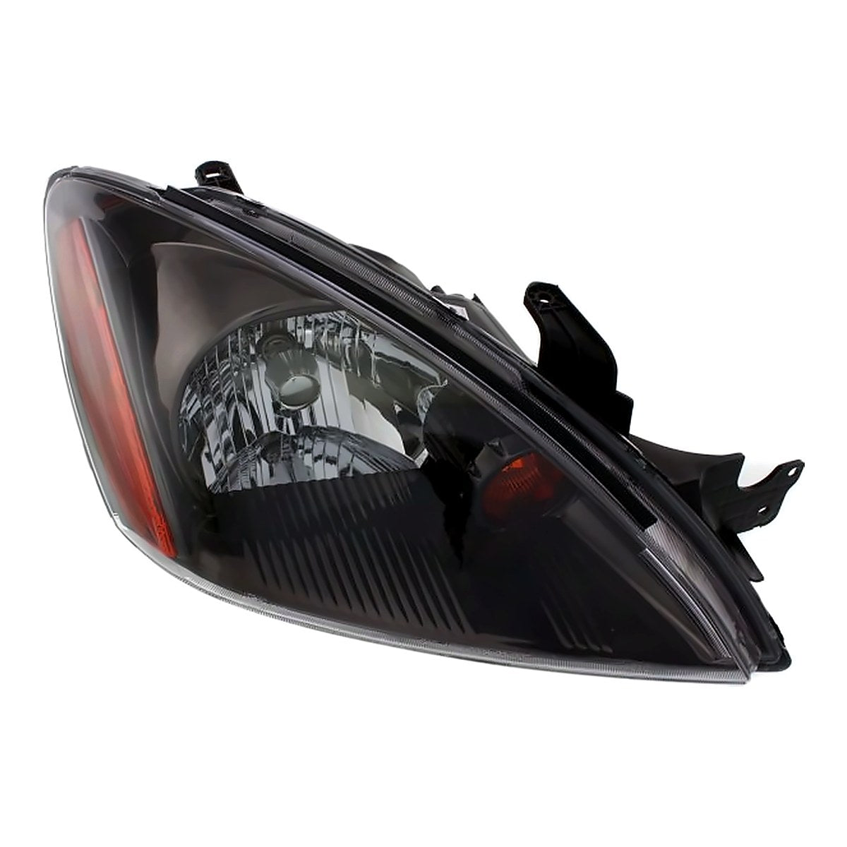 2004-2006 Mitsubishi Lancer Headlight Passenger Side Black Bezel For Ralliart Model – Angle View (MI2503135)