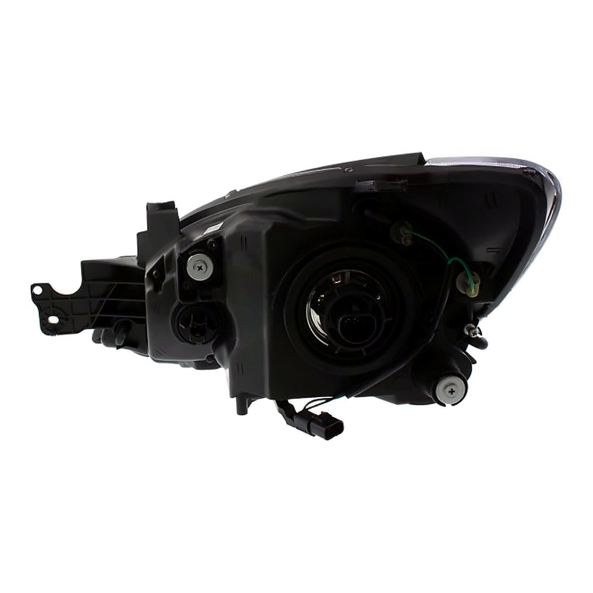 2004-2006 Mitsubishi Lancer Headlight Passenger Side Black Bezel For Ralliart Model – Close-Up View (MI2503135)