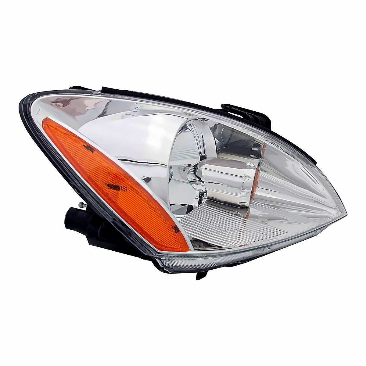 2004-2007 Mitsubishi Lancer Headlight Passenger Side Chrome Bezel Exclude Ralliart – Detail View (MI2503136)