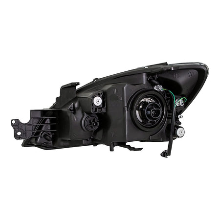 2004-2007 Mitsubishi Lancer Headlight Passenger Side Chrome Bezel Exclude Ralliart – Back View (MI2503136)