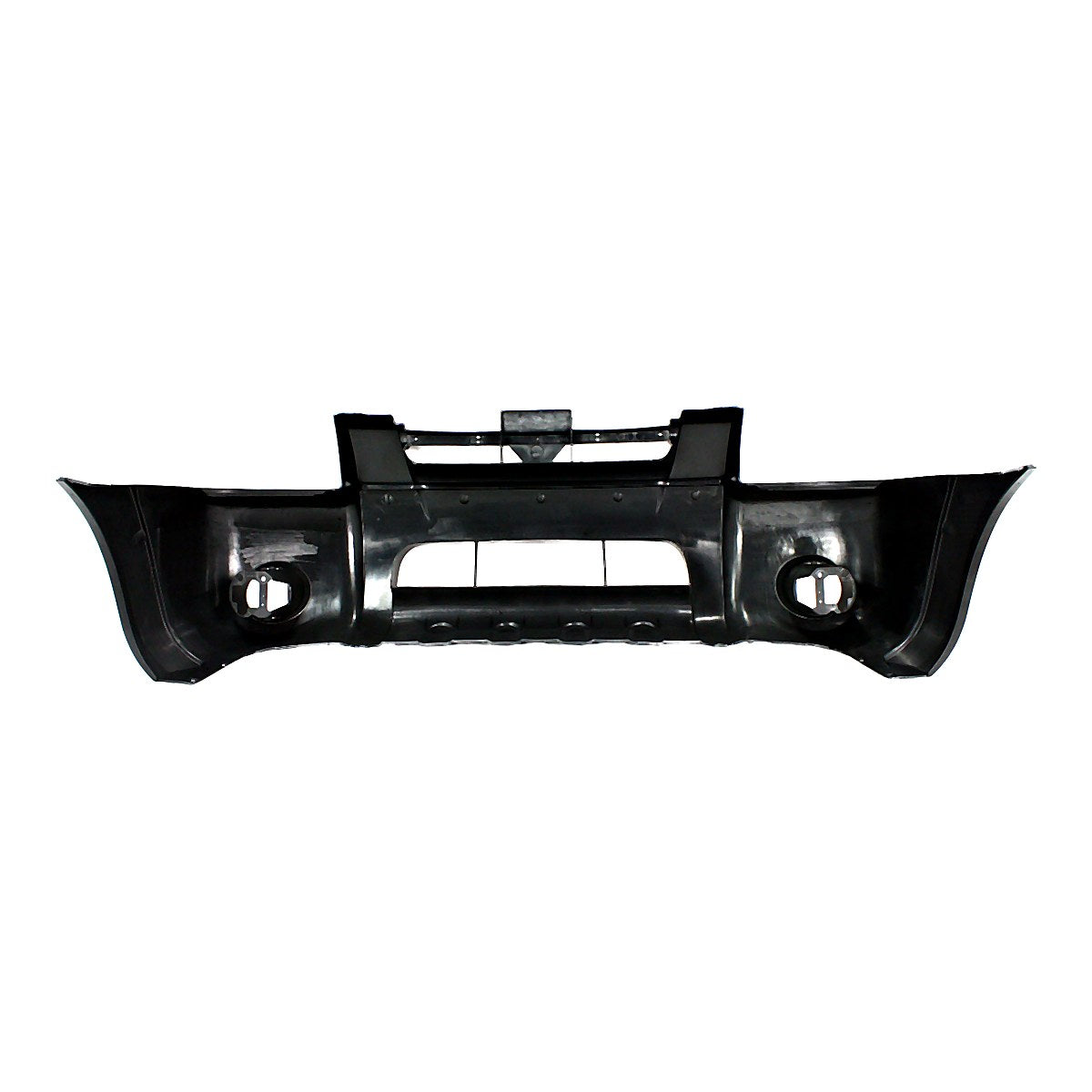 2001-2004 Nissan Frontier Bumper Front Primed Xe/Se/Sc Without Flare Hole_NI1000185-3