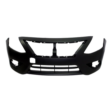 2015-2019 Nissan Versa_Sedan Bumper Front Primed Without Chrome Moulding Ptm_NI1000299