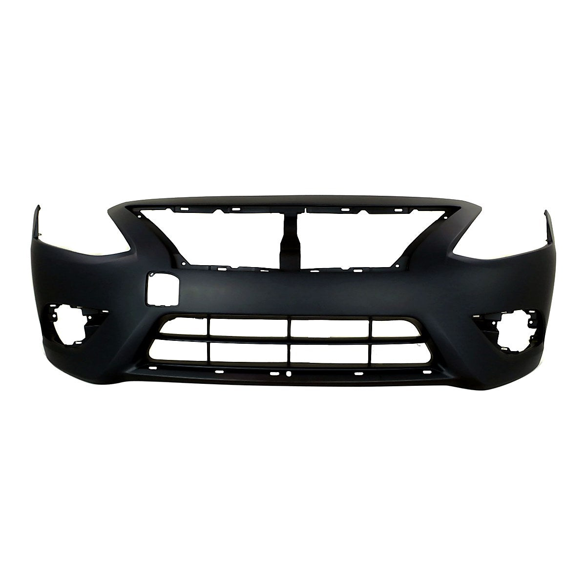 2015-2019 Nissan Versa_Sedan Bumper Front Primed With Chrome Moulding Ptm_NI1000300