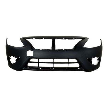 2015-2019 Nissan Versa_Sedan Bumper Front Primed With Chrome Moulding Ptm_NI1000300