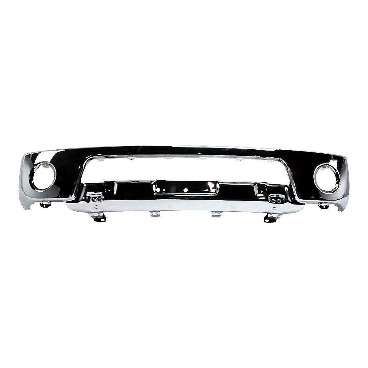 2005-2008 Nissan Frontier Bumper Face Bar Front Chrome With Fog Light Hole Without Off Road Steel_NI1002138