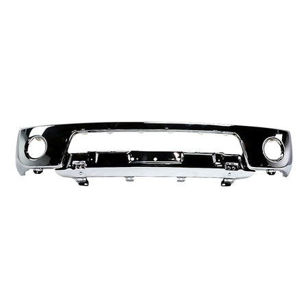 2005-2008 Nissan Frontier Bumper Face Bar Front Chrome With Fog Light Hole Without Off Road Steel_NI1002138