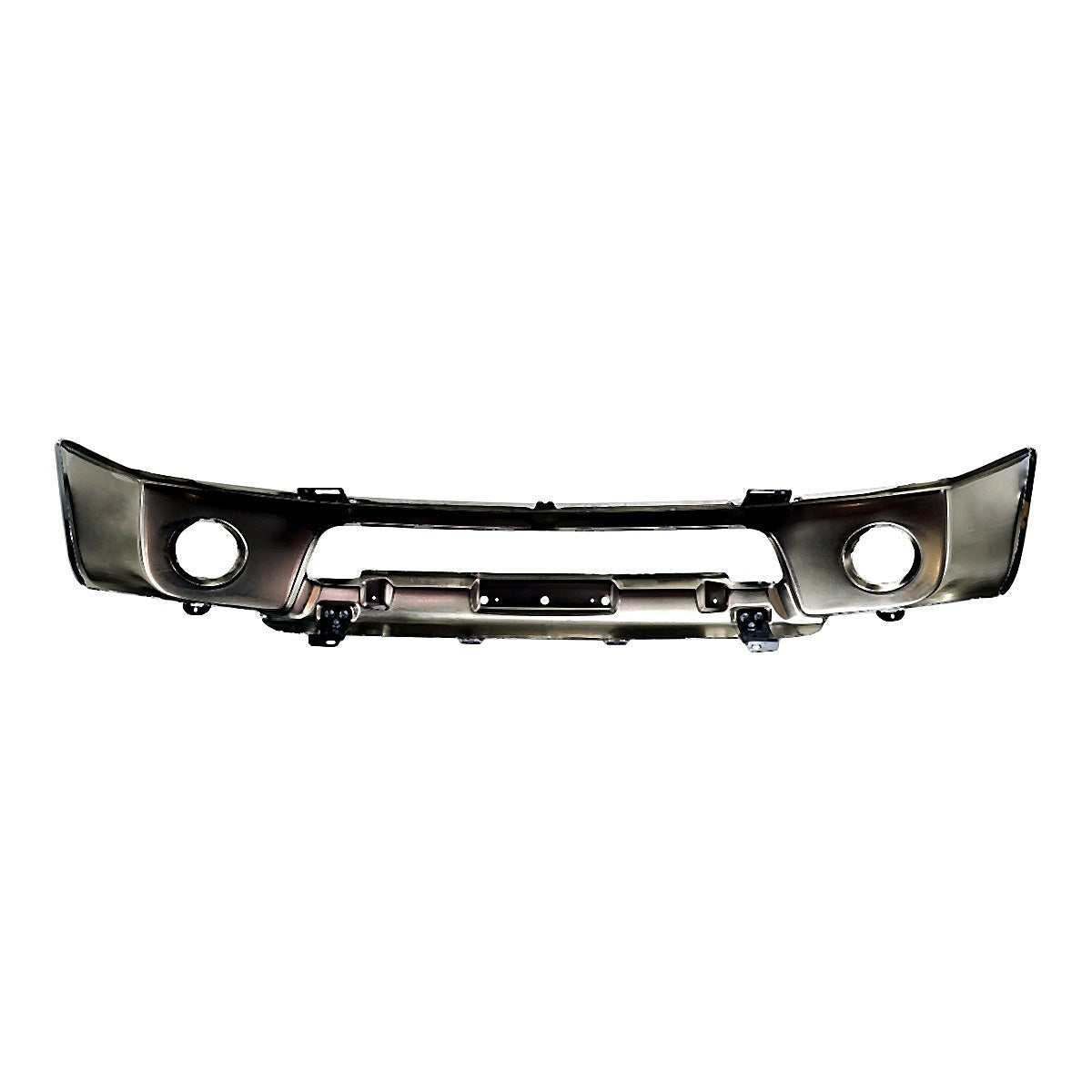 2005-2008 Nissan Frontier Bumper Face Bar Front Chrome With Fog Light Hole Without Off Road Steel_NI1002138-4