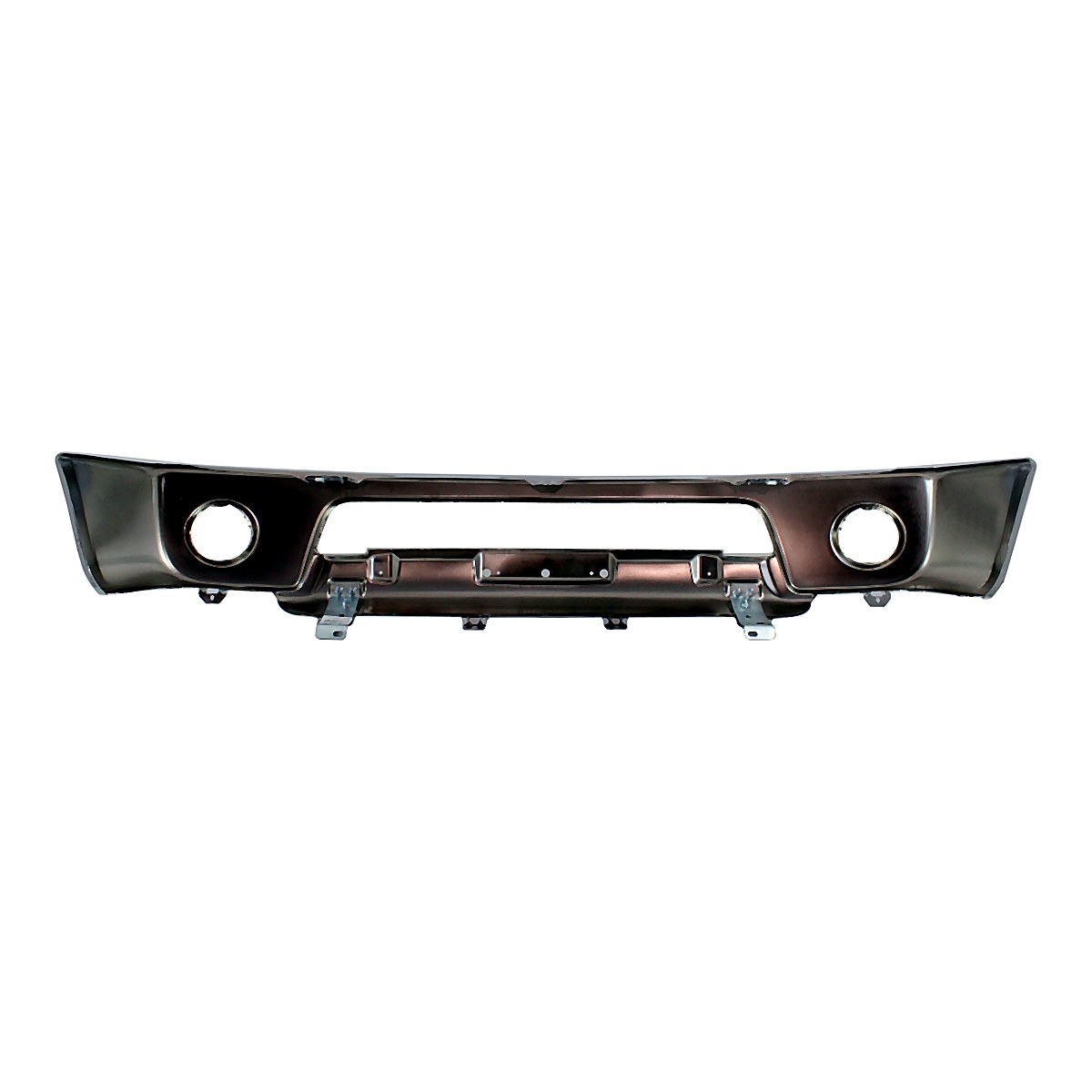 2005-2021 Nissan Frontier Bumper Face Bar Front Chrome With Fog Light Hole Steel_NI1002143-4