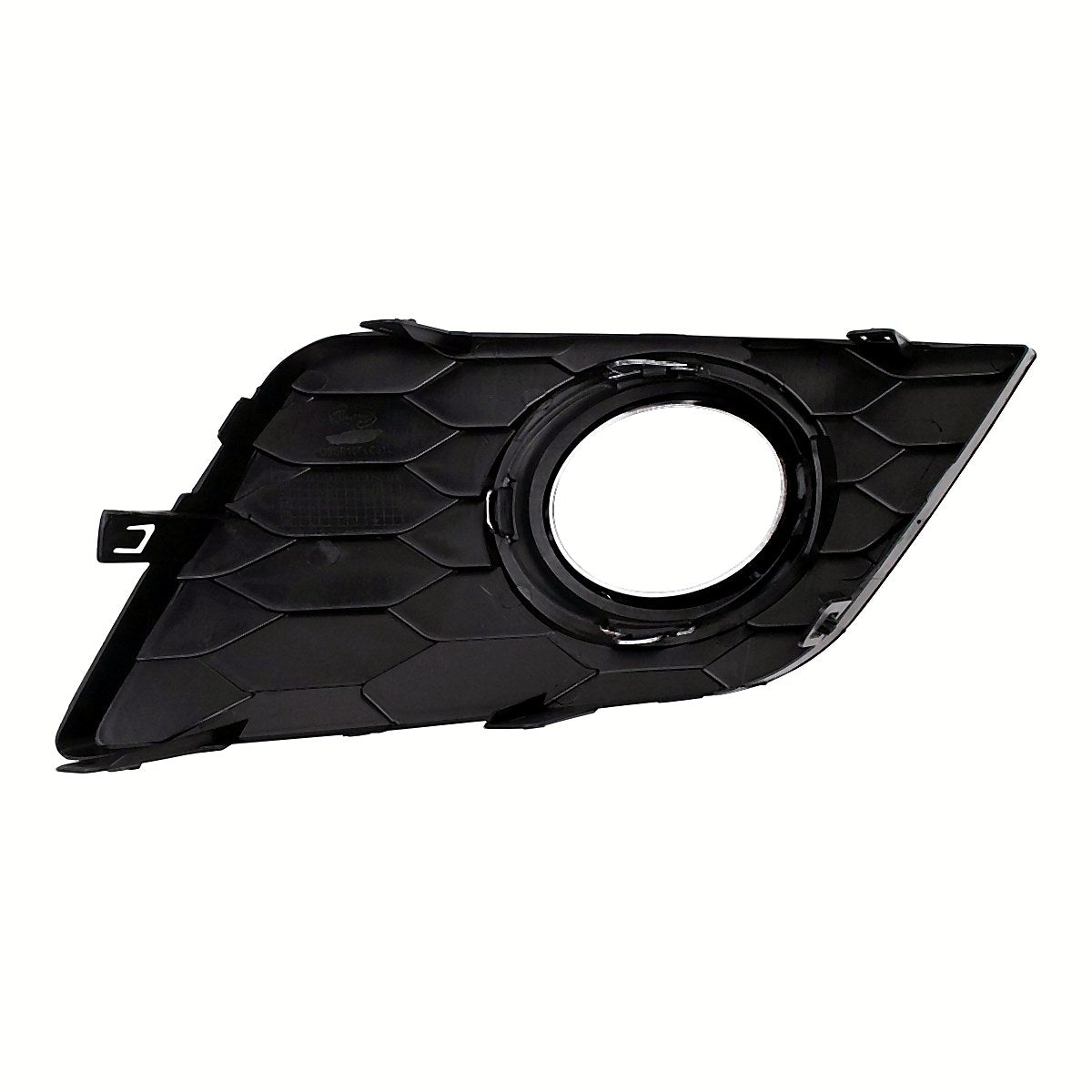 2016-2019 Nissan Sentra Fog Light Bezel Front Driver Side Matt Black/Chrome – Back View (NI1038143)