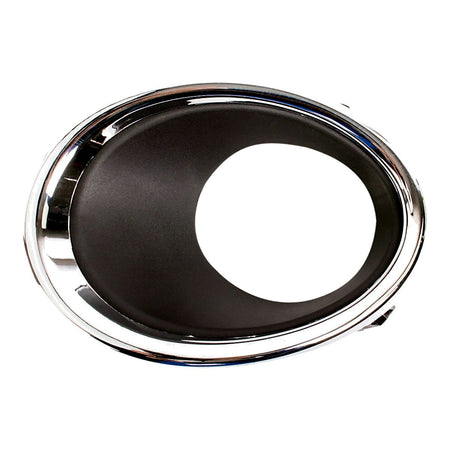 2017-2019 Nissan Qashqai Fog Light Bezel Front Driver Side Textured Black With Chrome Finish – NI1038156
