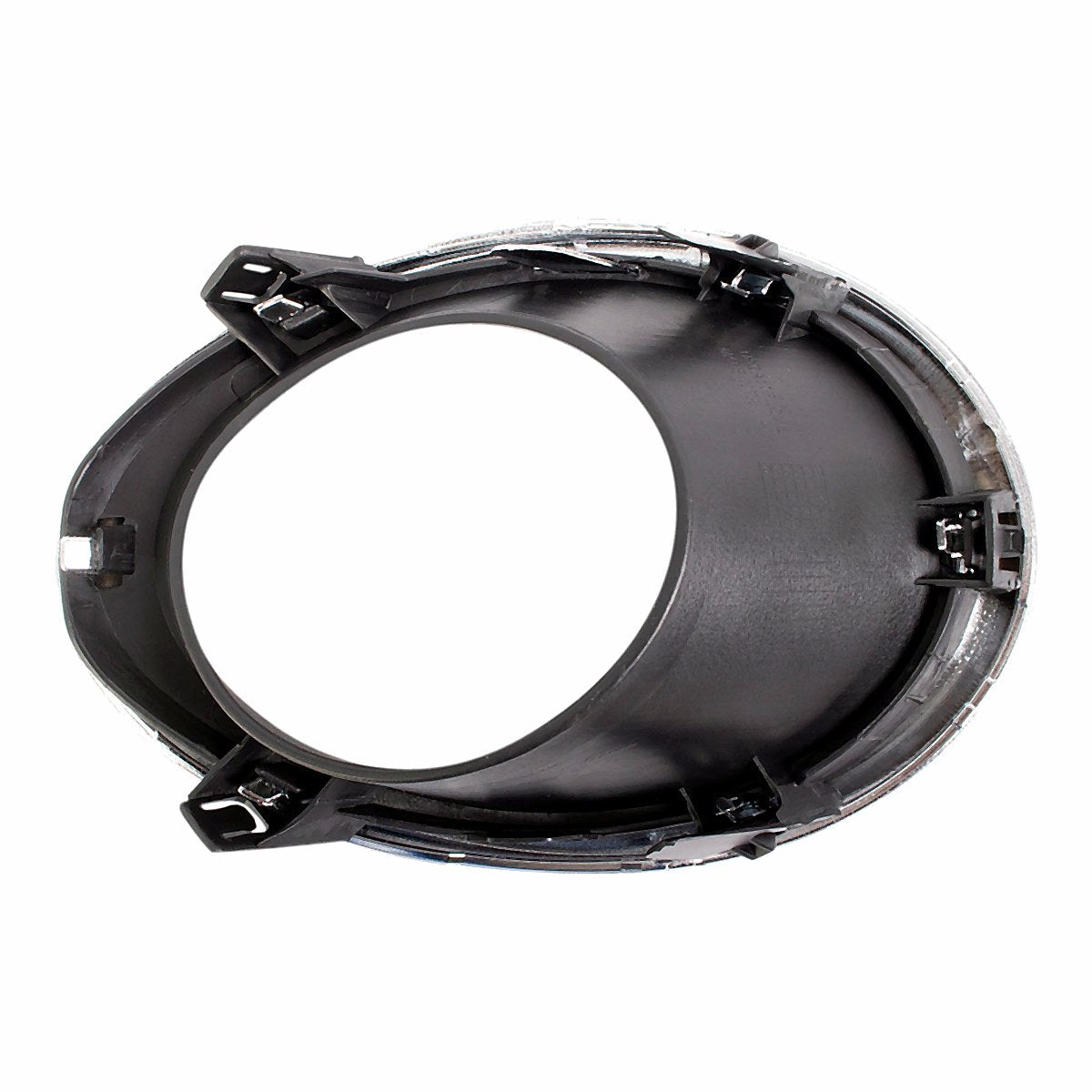 2017-2019 Nissan Qashqai Fog Light Bezel Front Driver Side Textured Black With Chrome Finish – NI1038156-2