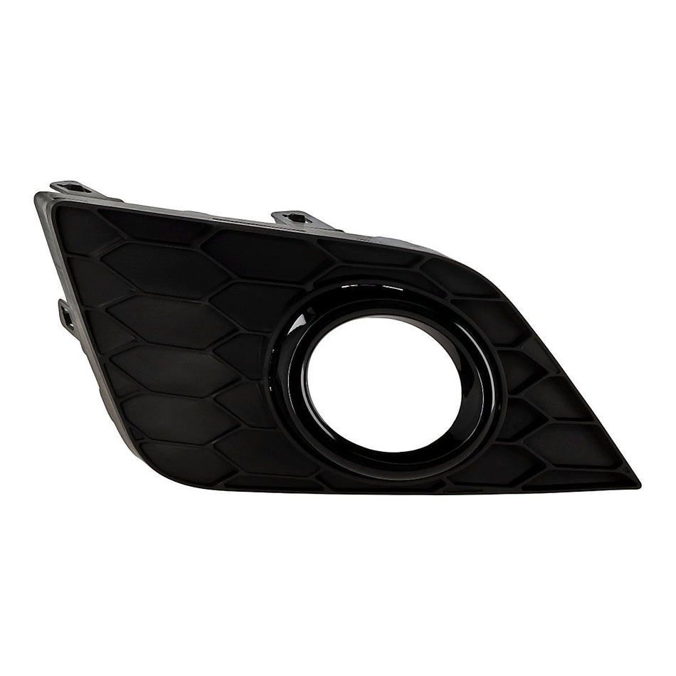 2018-2019 Nissan Sentra Fog Light Bezel Front Driver Side Ptd Gloss Black – Front View (NI1038188)