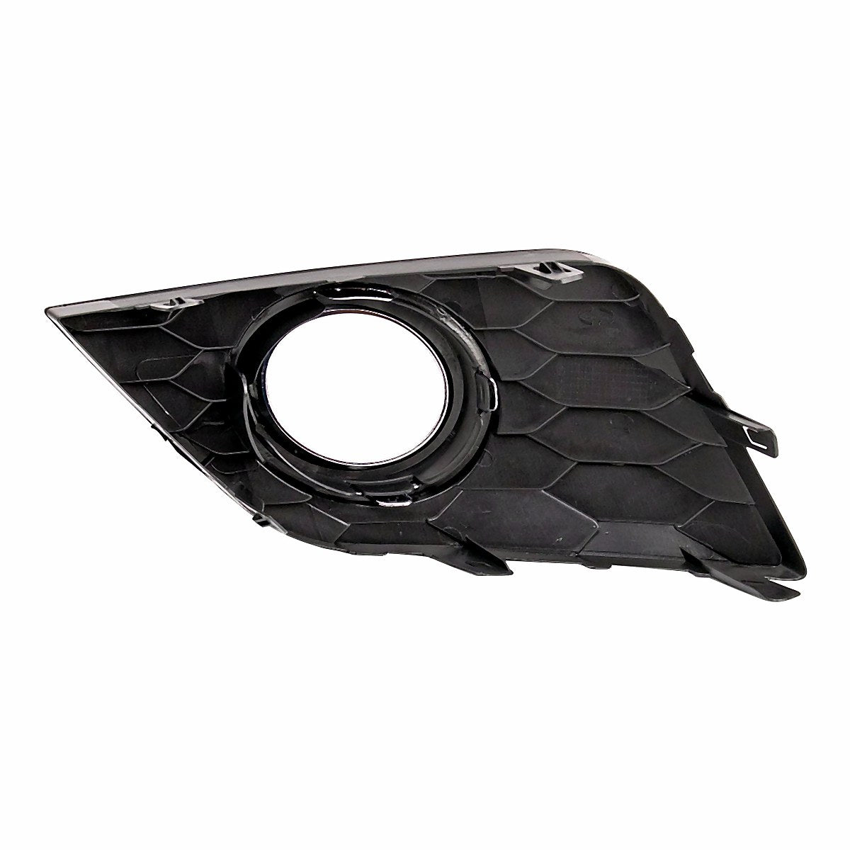 2016-2019 Nissan Sentra Fog Light Bezel Front Passenger Side Matt Black/Chrome – Back View (NI1039143)