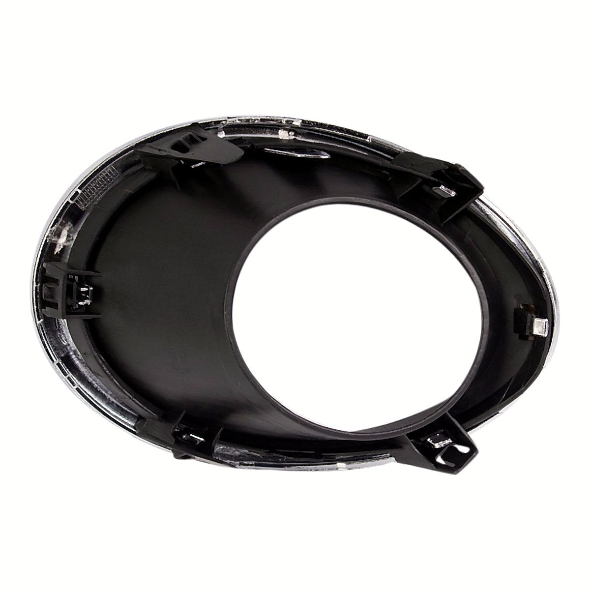 2017-2019 Nissan Qashqai Fog Light Bezel Front Passenger Side Textured Black With Chrome Finish – NI1039156-3