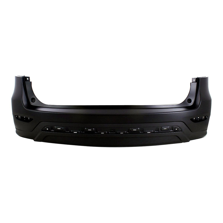 2013-2016 Nissan Pathfinder Bumper Rear Partial Primed Black Without Sensor Hole_NI1100289