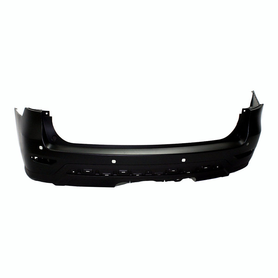 2013-2016 Nissan Pathfinder Bumper Rear Partial Primed Black With Sensor Hole With Hitch Hole_NI1100293