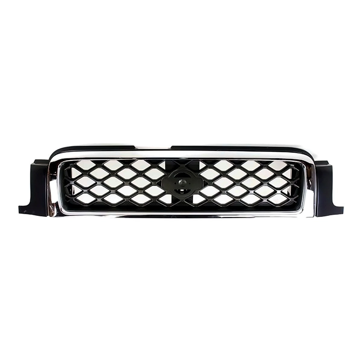1999-2001 Nissan Pathfinder Grille Se Model Chrome/Silver/Charcoal With Chrome Moulding – Front View (NI1200188)