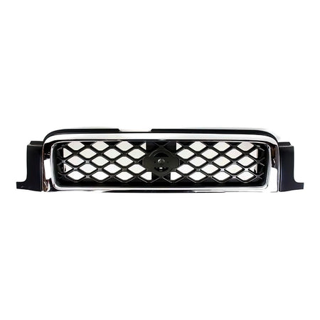 1999-2001 Nissan Pathfinder Grille Se Model Chrome/Silver/Charcoal With Chrome Moulding – Front View (NI1200188)