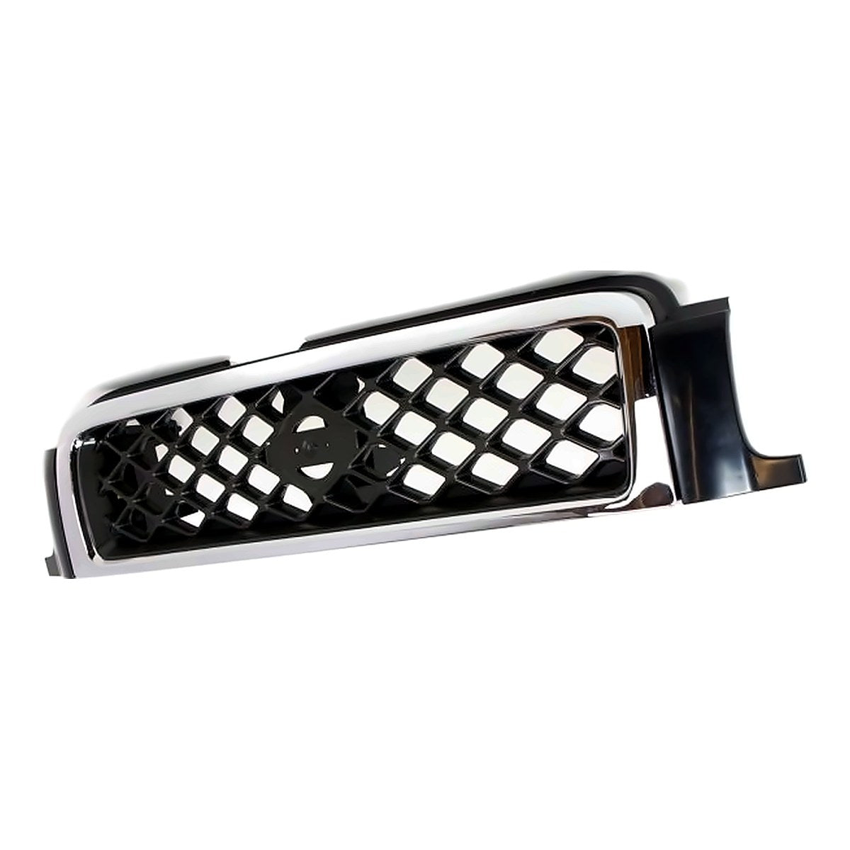 1999-2001 Nissan Pathfinder Grille Se Model Chrome/Silver/Charcoal With Chrome Moulding – Side View (NI1200188)
